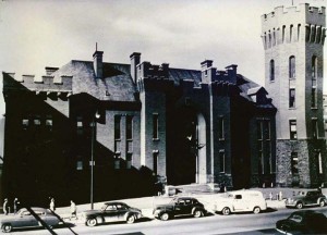 Black & white photo of the Armory
