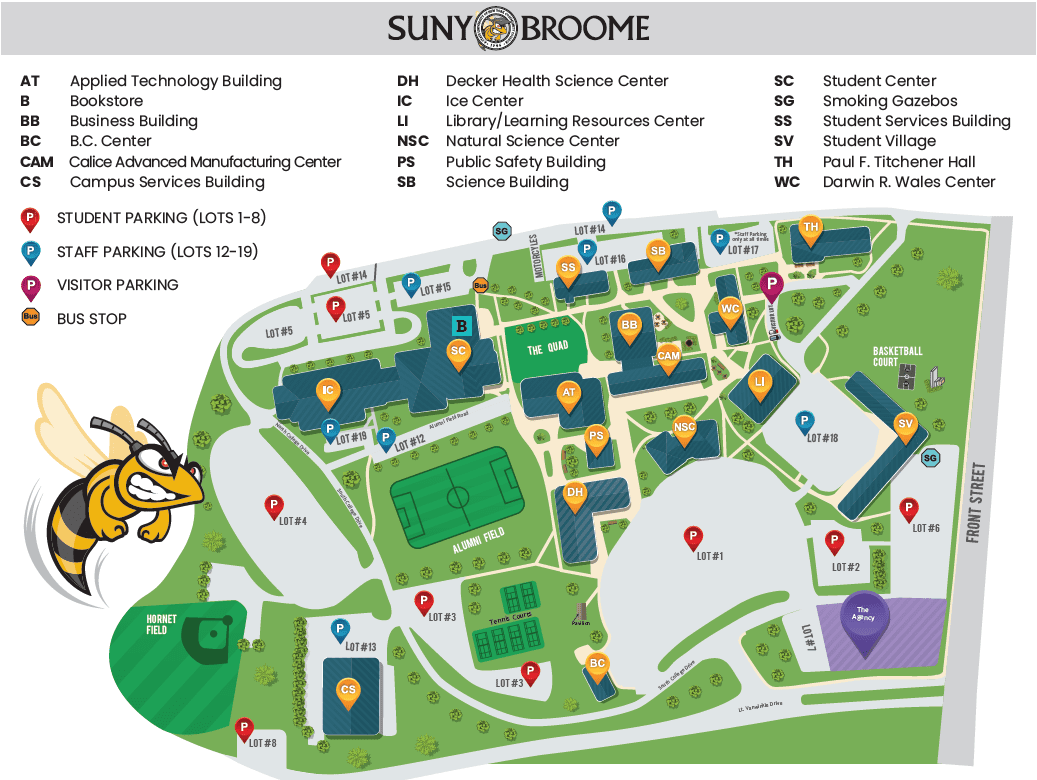 SUNY Broome Campus map